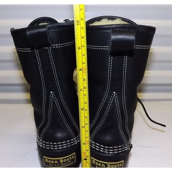 LL Bean Womens Duck Boots Size 8 Waterproof Rubber Shearling Lined Bean Boots - Picture 7 of 16